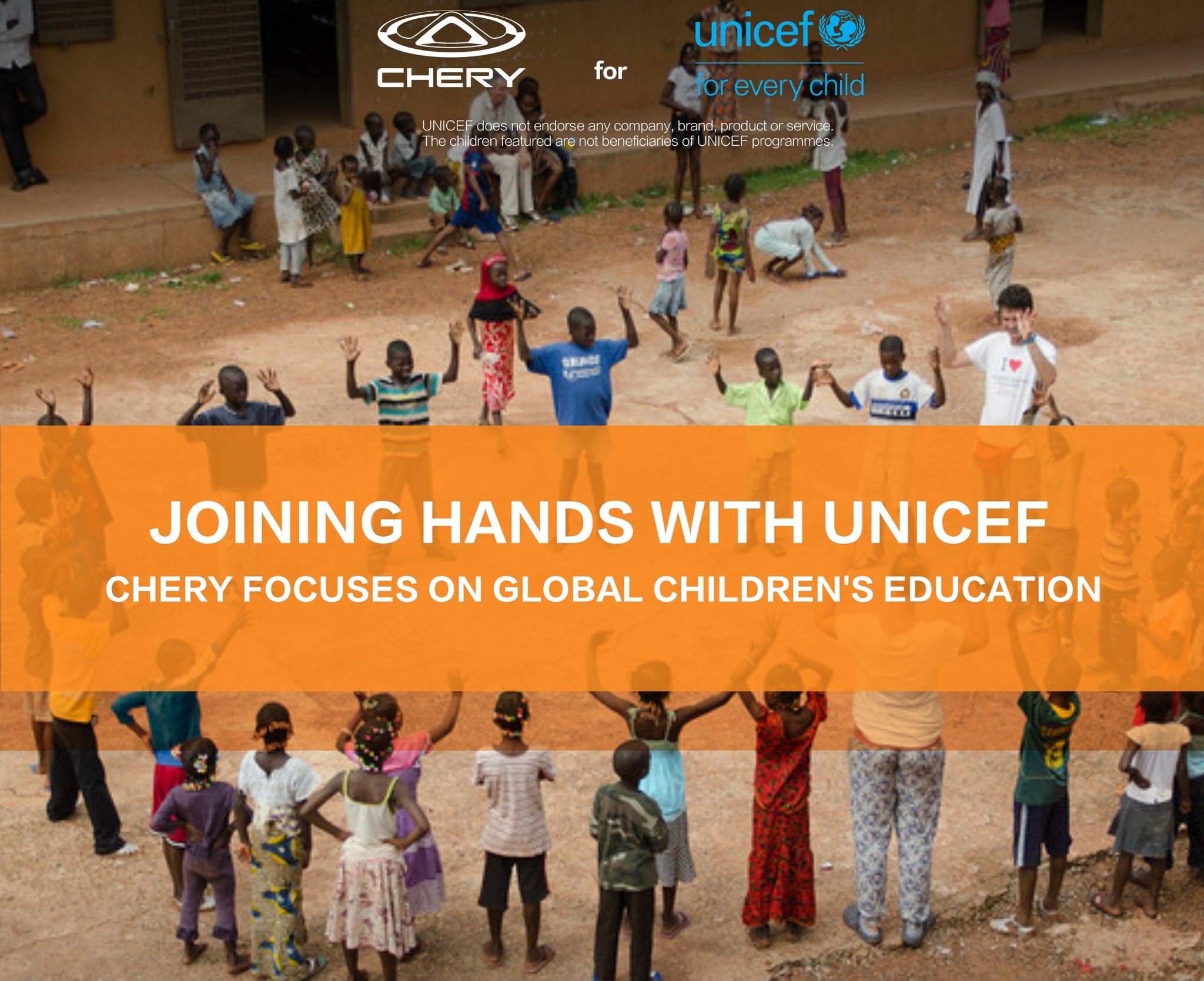 CHERY FAIT DON DE 6 MILLIONS DE DOLLARS À L'UNICEF